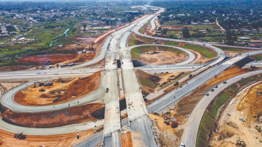 Image of a major road or railway line in Zimbabwe